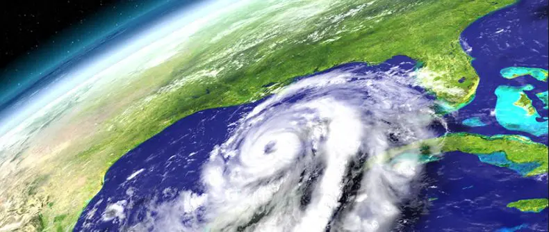 Hurricane from outer space