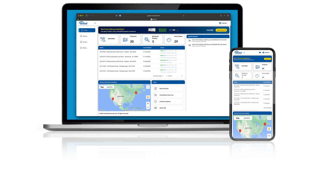 Image showcasing our innovative platform on a laptop and cell phone, offering a seamless and responsive user interface for a versatile and efficient user experience across devices.