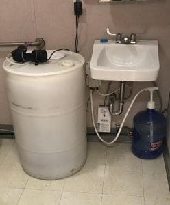 Ambient Pump System for Office Trailer Sinks